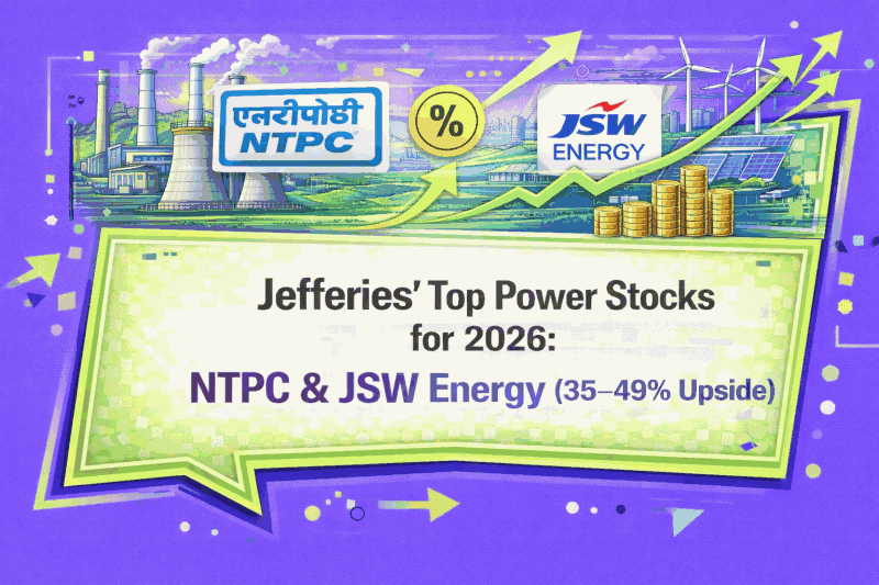 Jefferies' Top Power Stocks for 2026: NTPC & JSW Energy (35–49% Upside)