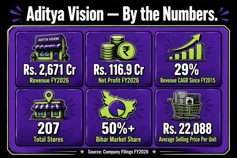 Aditya Vision financial snapshot Aditya Vision financial snapshot