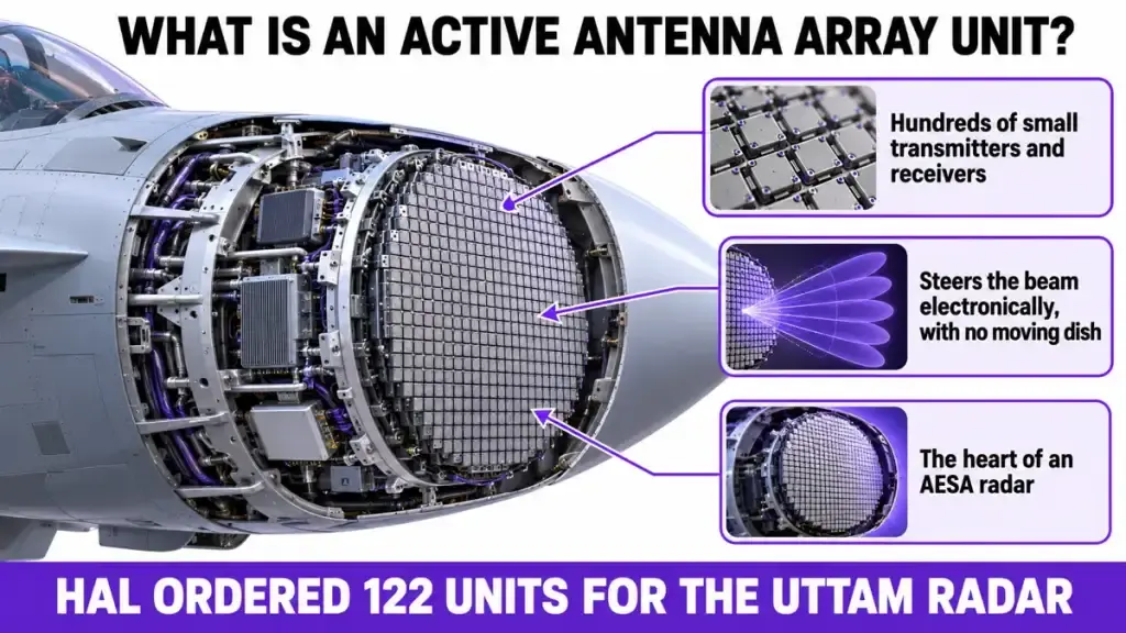 What is an active antenna array unit?