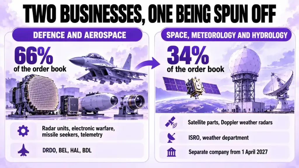 Two businesses, one being spun off