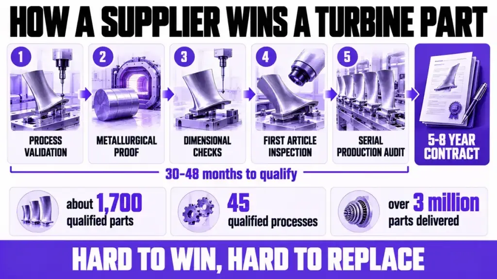 How a supplier wins a turbine part