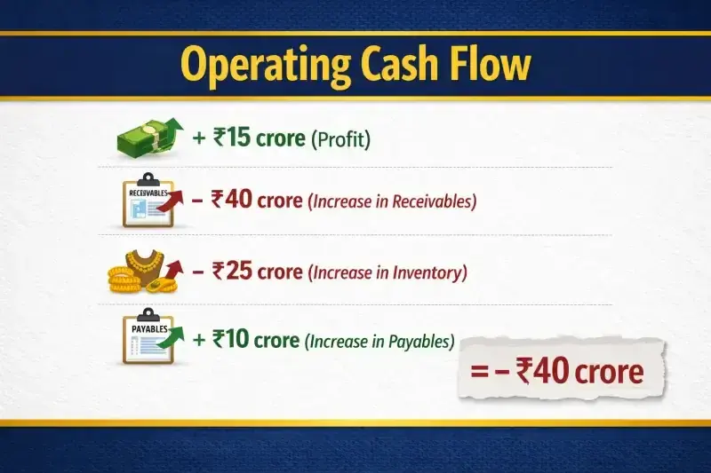 Operating cash flow breakdown Operating cash flow breakdown