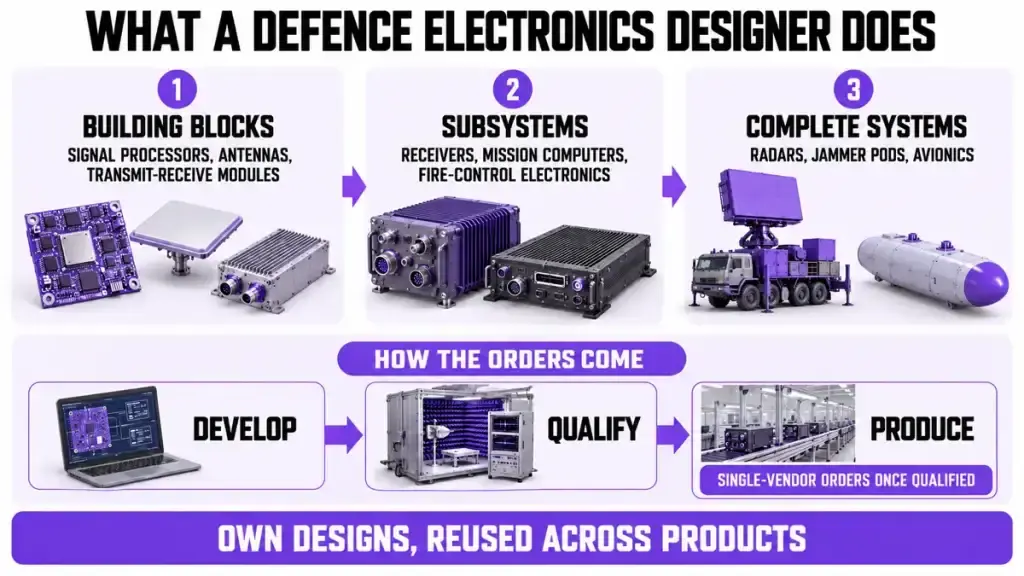 What a defence electronics designer does