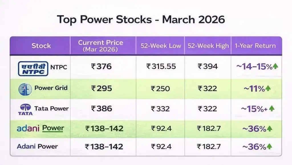Top power stocks march
