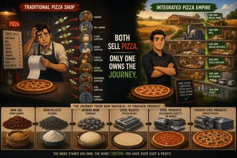 GPIL: iron ore to finished steel analogy GPIL: iron ore to finished steel analogy