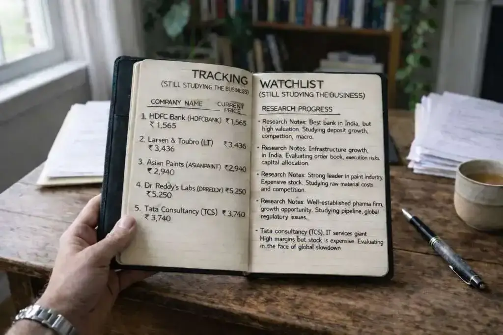Tracking watchlist