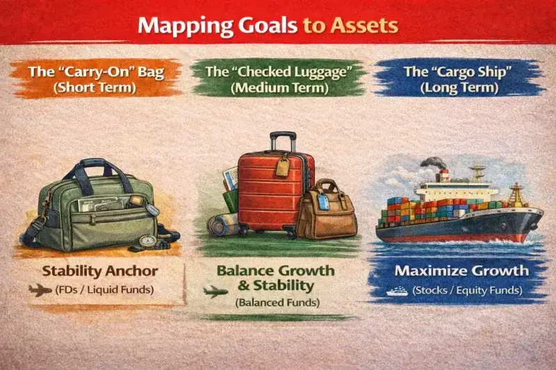 Mapping goals to asset
