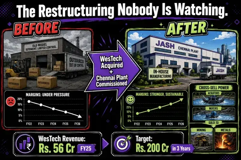 Jash Engineering WesTech restructuring