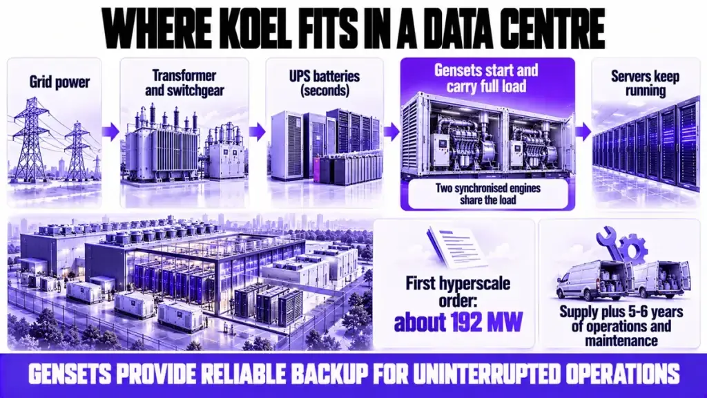 Where KOEL fits in a data centre's power chain