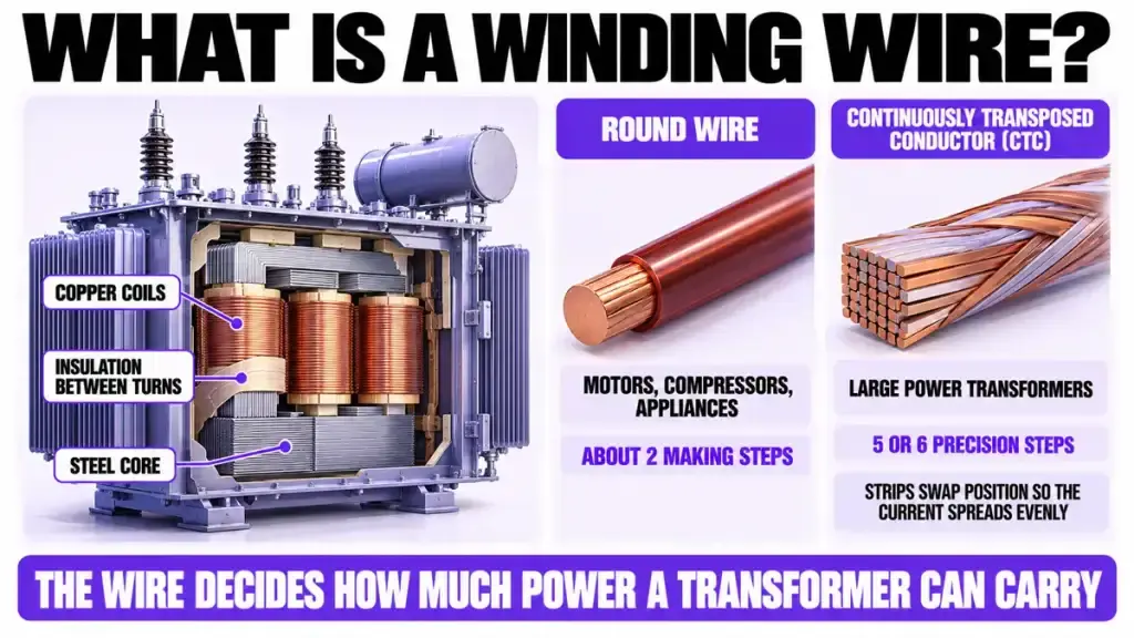 What is a winding wire?