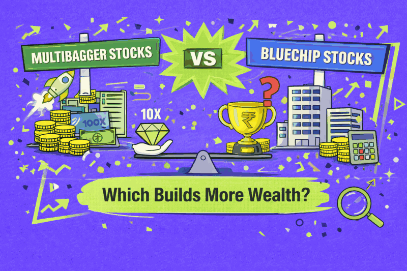 Multibagger Stocks vs Bluechip Stocks – Which Builds More Wealth?