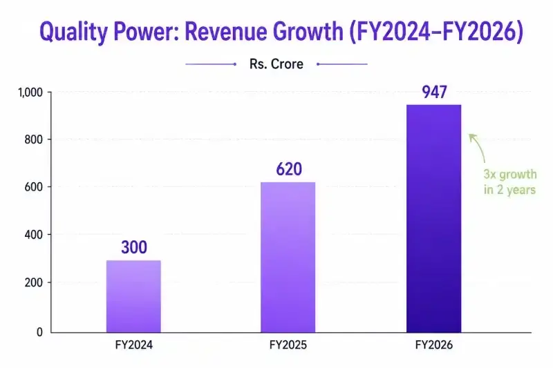 Quality Power: revenue chart